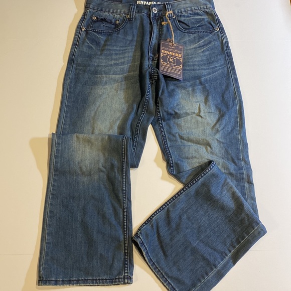 Flypaper Blue SZ 30 x 32 Bootcut Denim Blue Jeans New D30 - Picture 6 of 14
